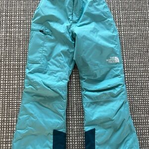 The North Face Girls Insulated Teal Snow Pants